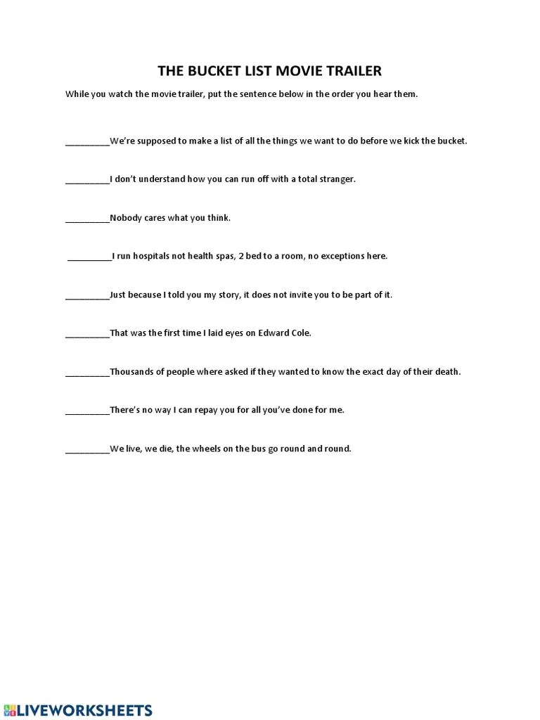 the+bucket+list+movie+trailer PDF