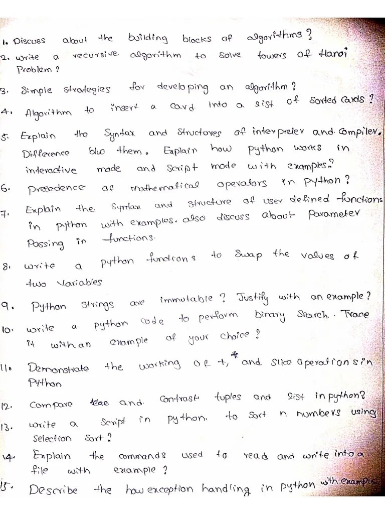 Most Repeated Questions PDF