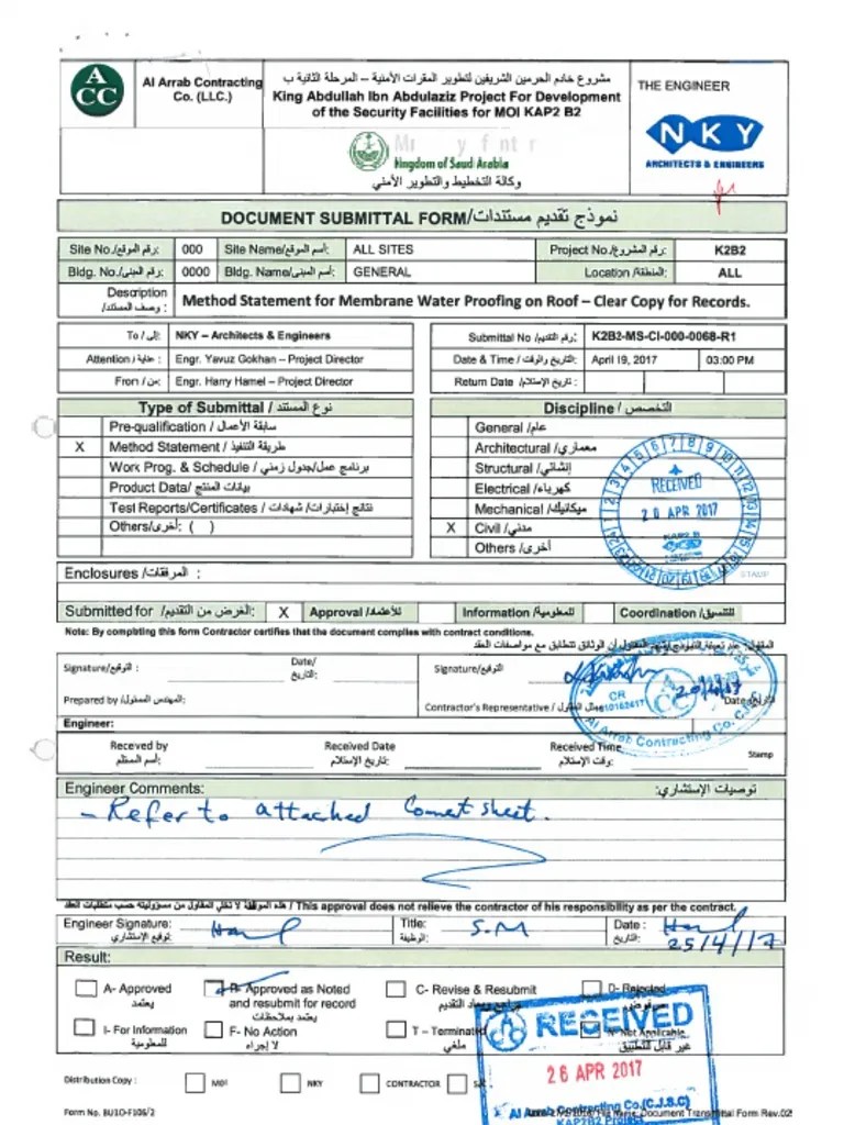 K2B2MSCI0000068R1REP MS For Water Proofing Works For Roof Code B