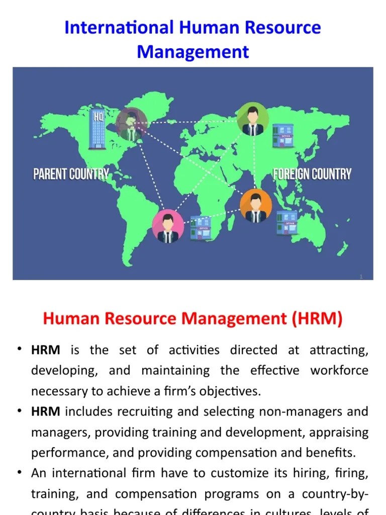 10 International Human Resource Management PDF Cost Of Living