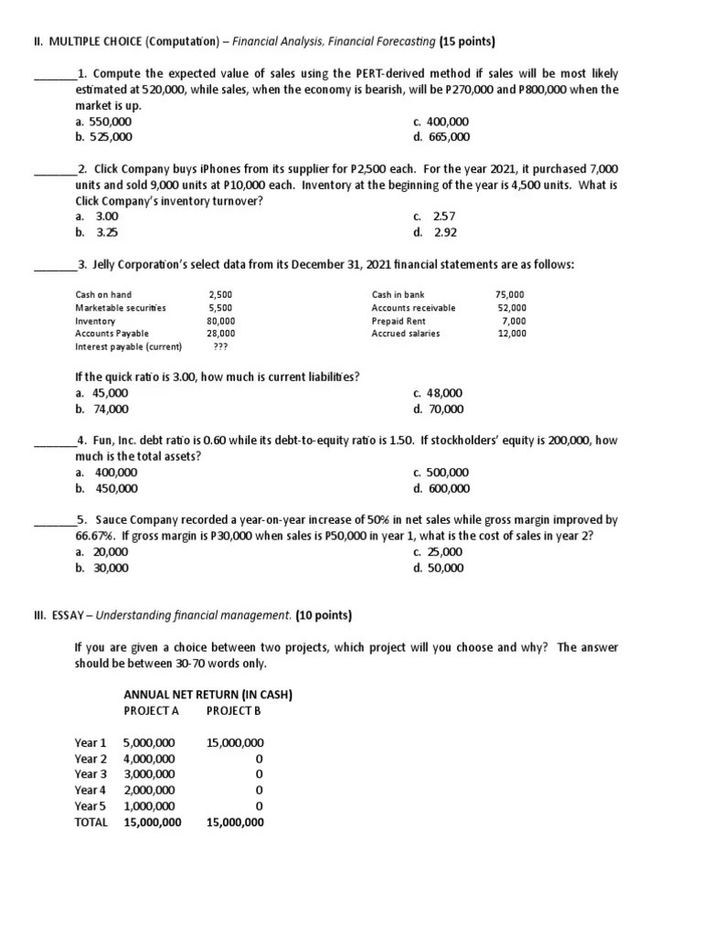 Annual Net Return (In Cash) PDF Inventory Gross Margin