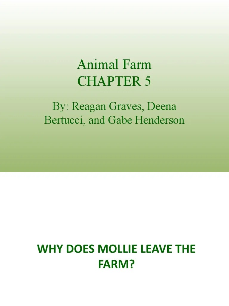 Animal Farm Chapter 5 | PDF