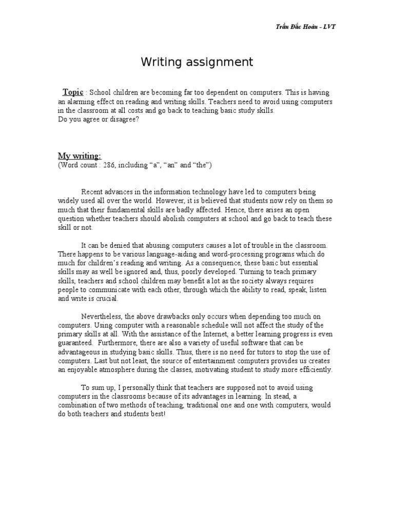 Writing Assignment PDF