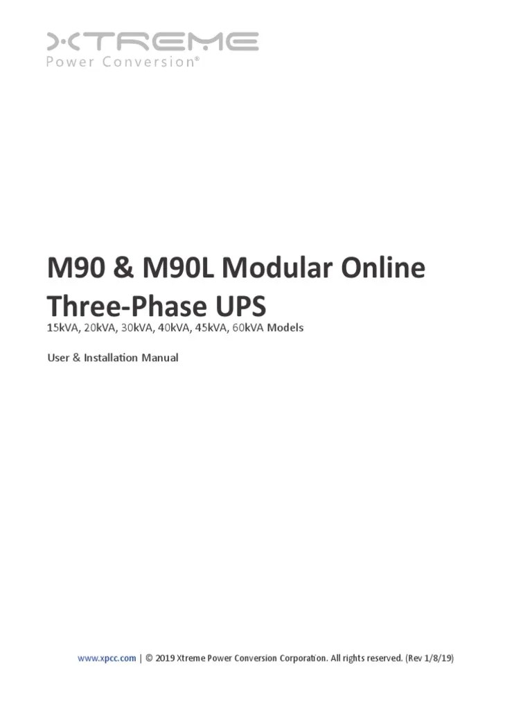 M90 Users Manual 1 | PDF | Power Supply | Power Inverter