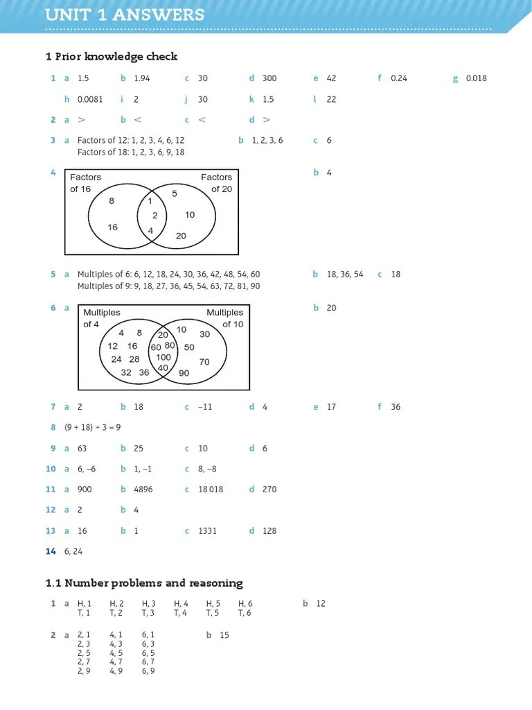 Edexcel GCSE Higher Maths Answers PDF Discrete Mathematics Number Theory