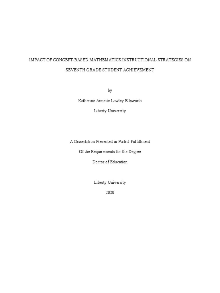 Thesis Backup Impact of ConceptBased Mathematics Instructional