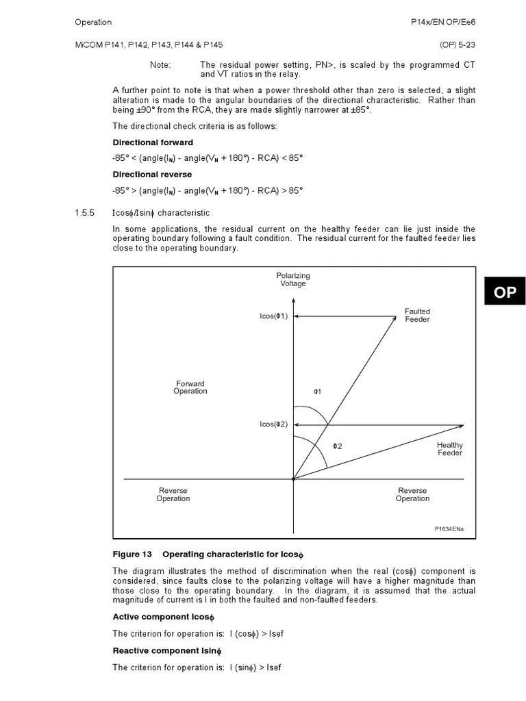 Operation of Biased Differential Restricted Earth Fault Protection on