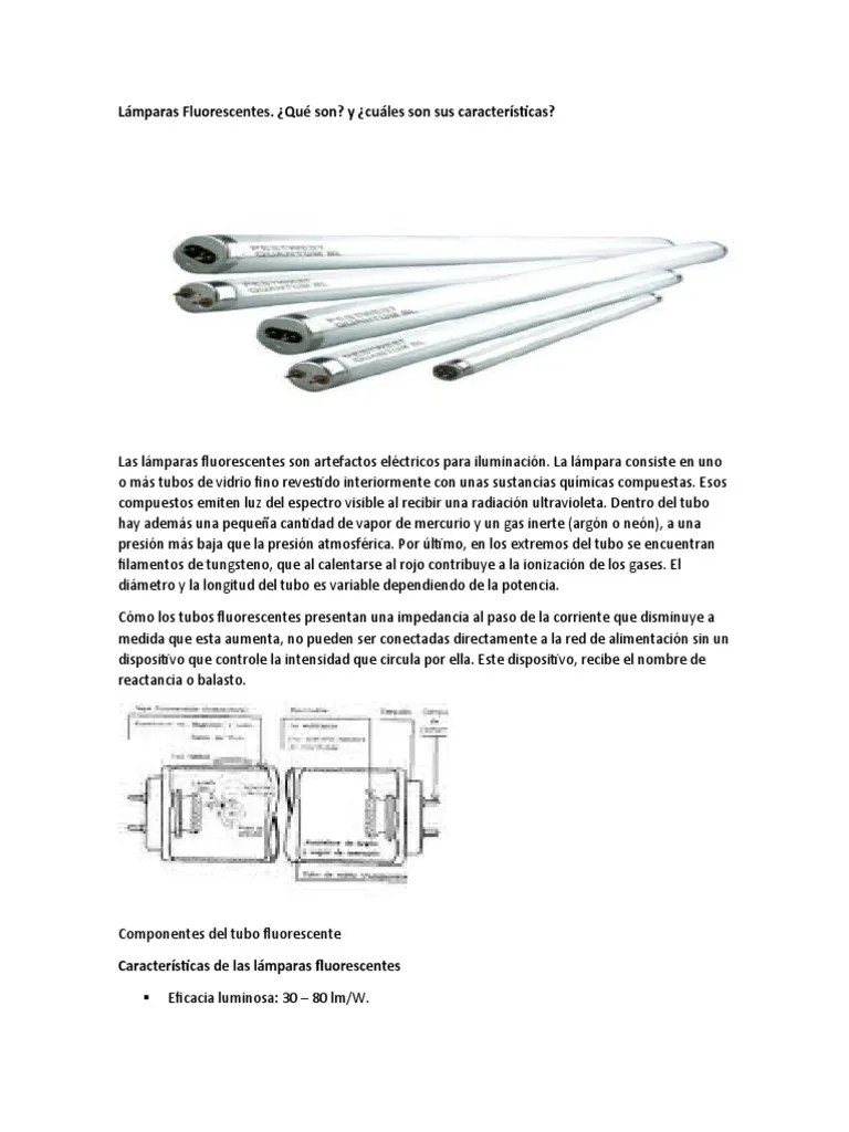 Lámparas Fluorescentes PDF Lámpara fluorescente Lámpara compacta
