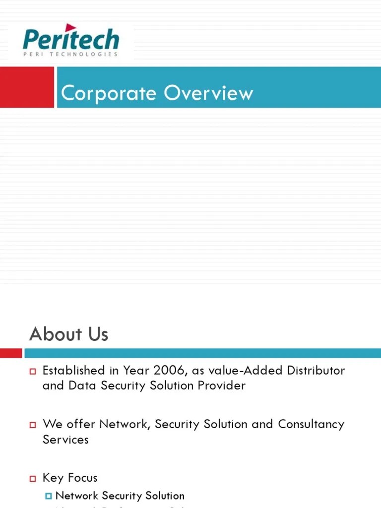 Peri Company Profile NEW[4] PDF Computer Network Security