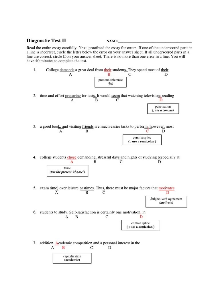 Sentence Editing Worksheet PDF Self Esteem Cognitive Science