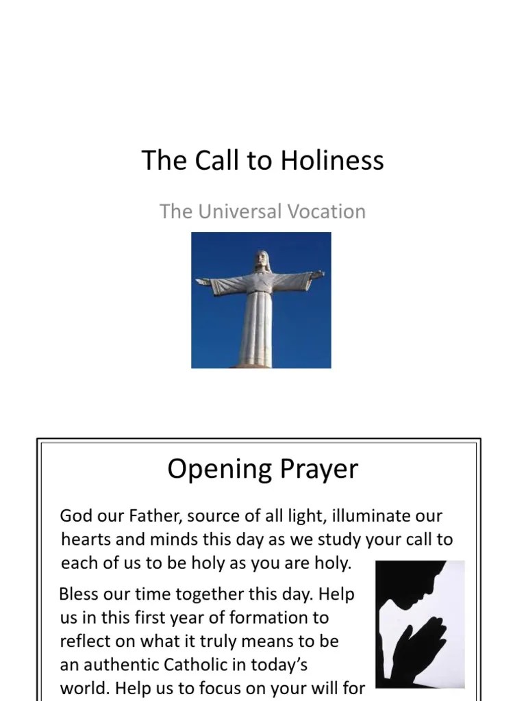 The Universal Call To Holiness PDF Laity Baptism