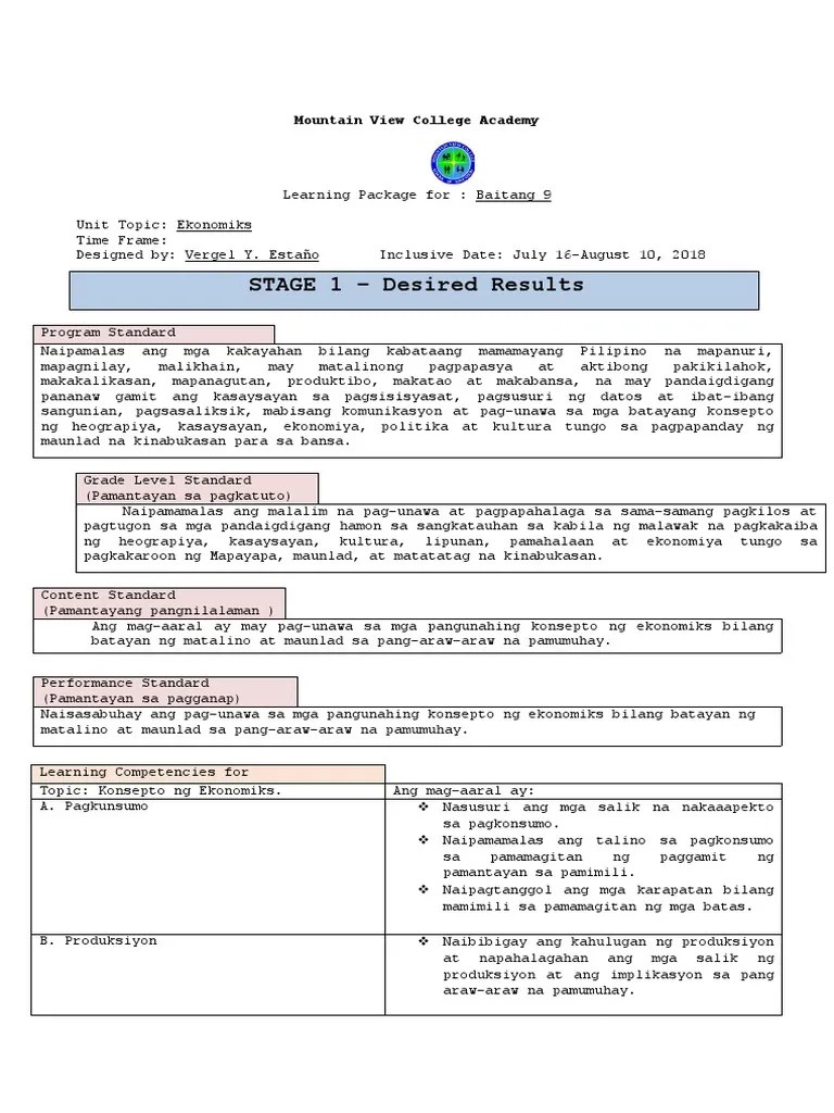 Grade 9 AP Module PDF