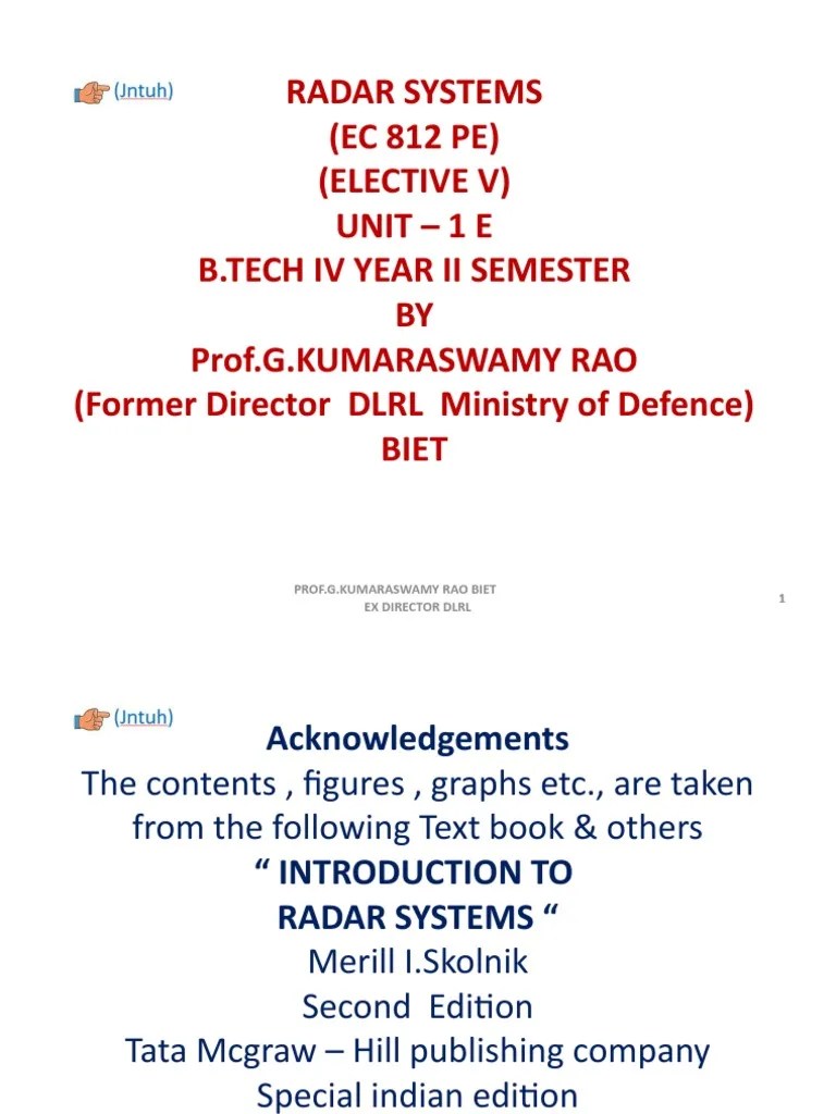 Introduction to Radar Systems A Comprehensive Overview of Key Radar