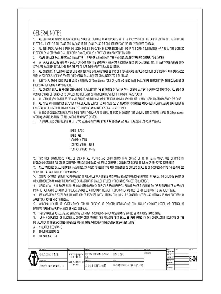 General Notes PDF Electrical Connector Manufactured Goods