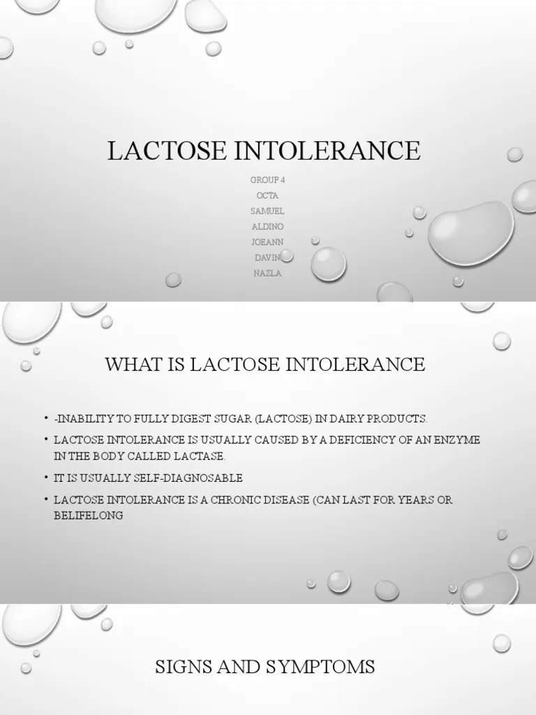 Lactose Intolerance PDF Food Intolerance Epidemiology