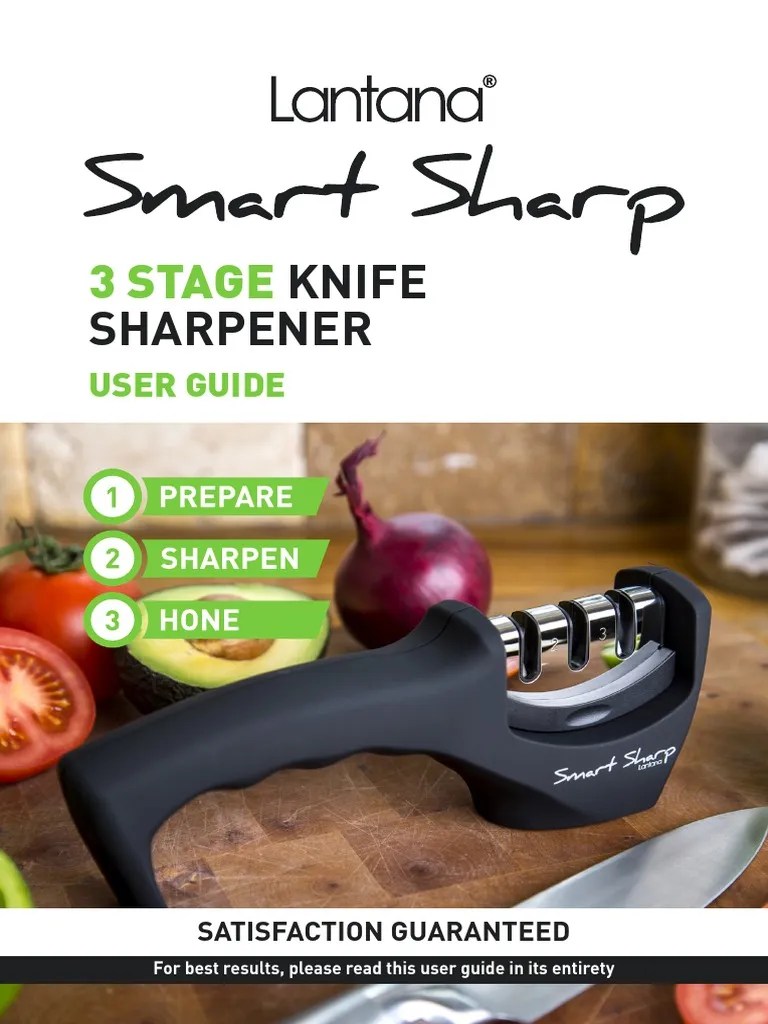 Lantana Smart Sharp Knife Sharpener Instructions (221119) PDF Knife Blade