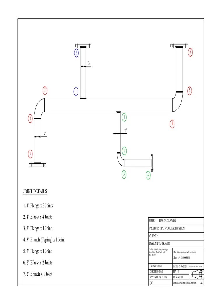 Pipe Ga Drawing PDF