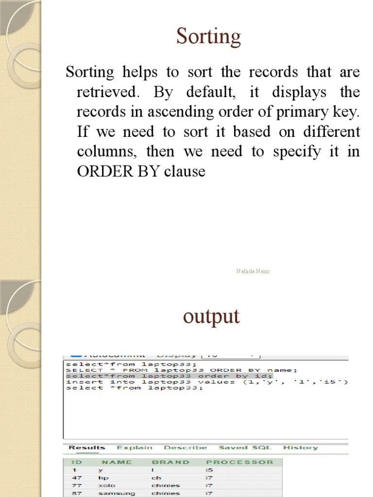 DBMS Joints in SQL PDF Data Computing