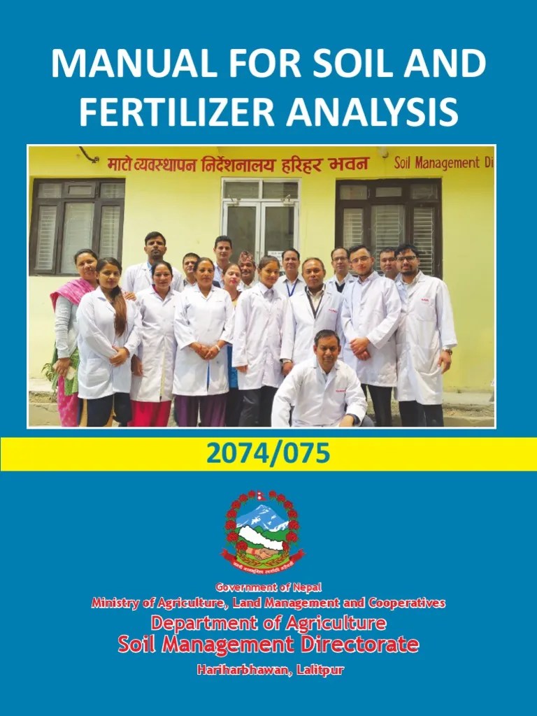 Soil Test Manual PDF Ph Soil