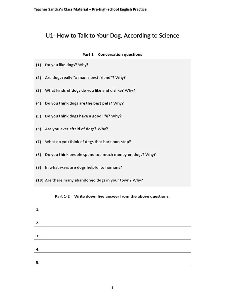 How To Talk To Your Dog, According To Science PDF Dogs Subspecies