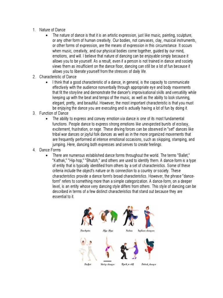 Nature of Dance PDF Dances Emotions