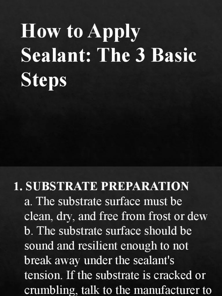 Apply Sealant PDF Adhesive Industrial Processes