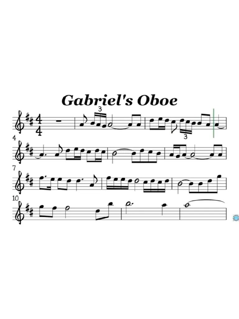 Gabriel's Oboe PDF