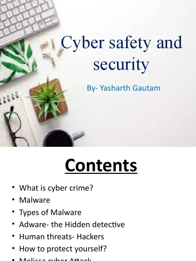 Cyber Safety and Security PDF Malware Security