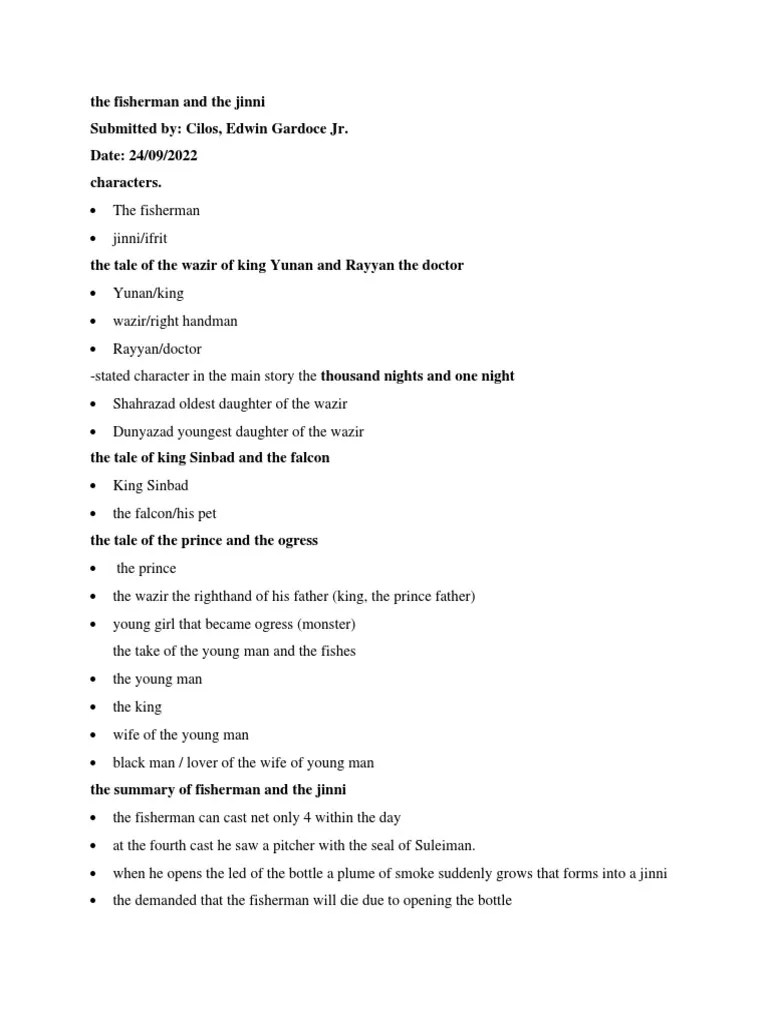 The Fisherman and The Jinni PDF