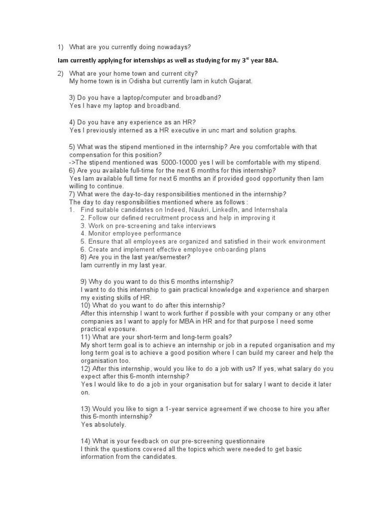 Interview Questions PDF