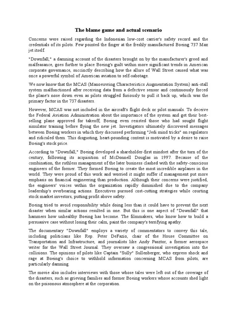 Boeing's Downfall Greed and Tragedy PDF Boeing Aviation(03)