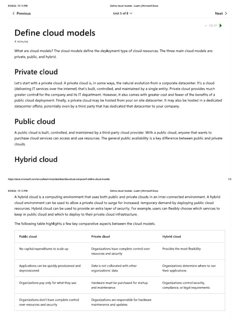 Define Cloud Models PDF