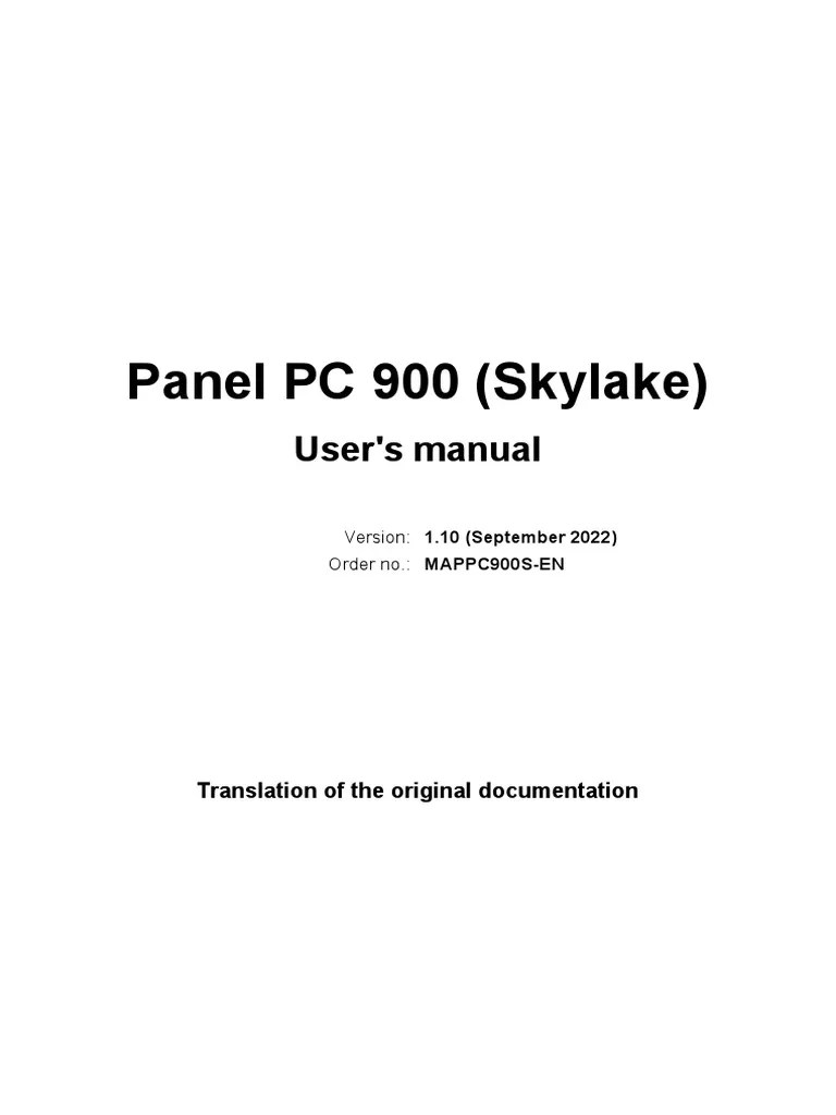 Mappc900sEn V1.10 PDF Bios Computer Science