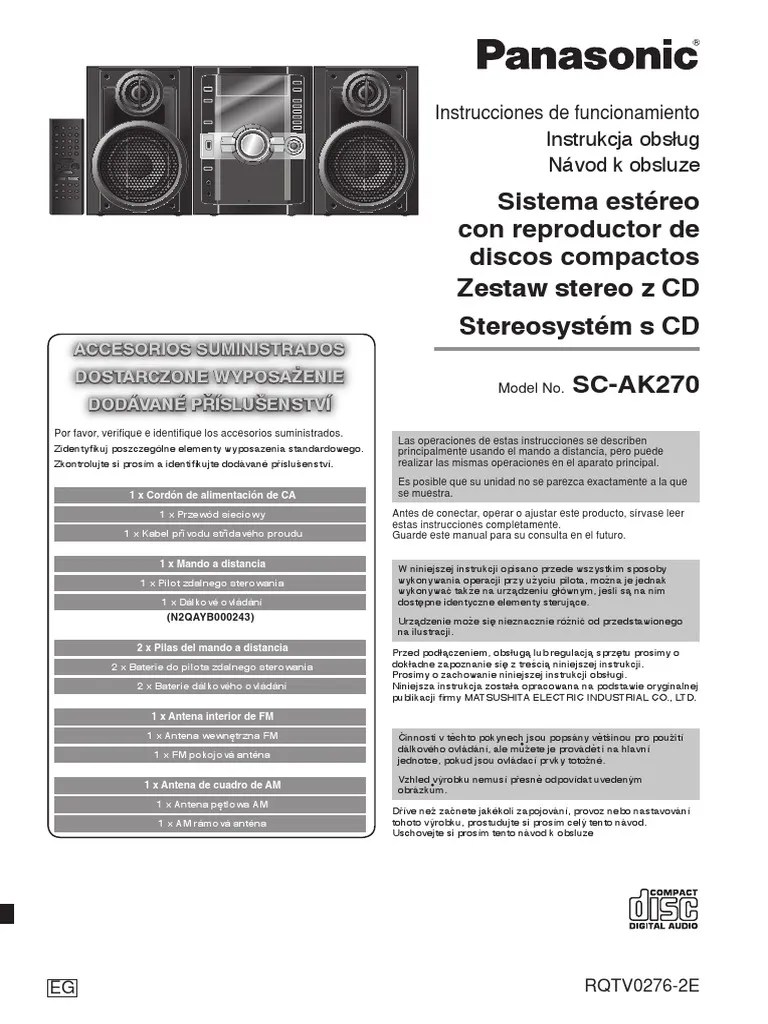 Manual Panasonic | PDF