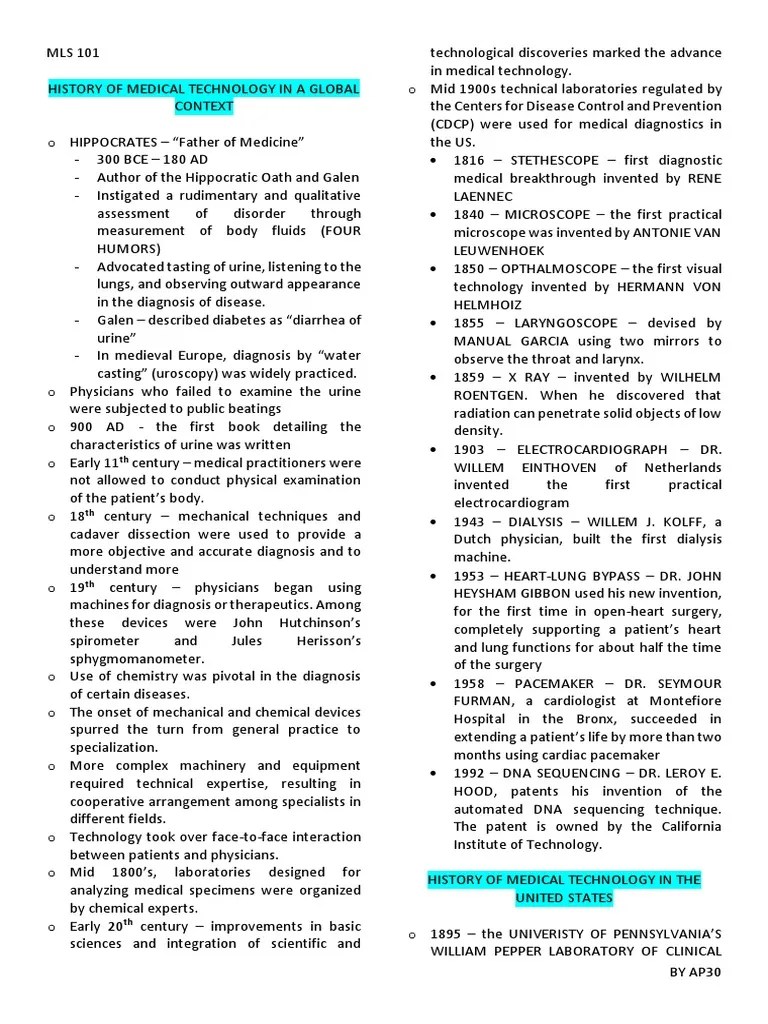 MLS 101 PDF Medicine Bacteria