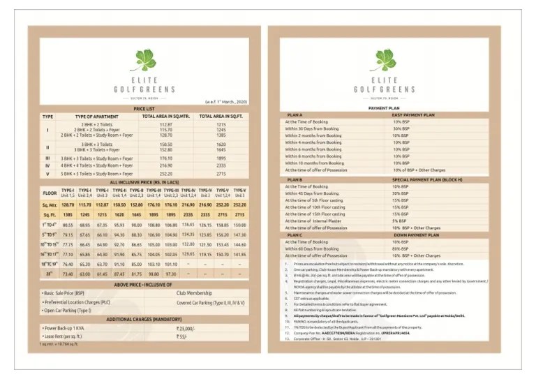 Price List 2020 PDF