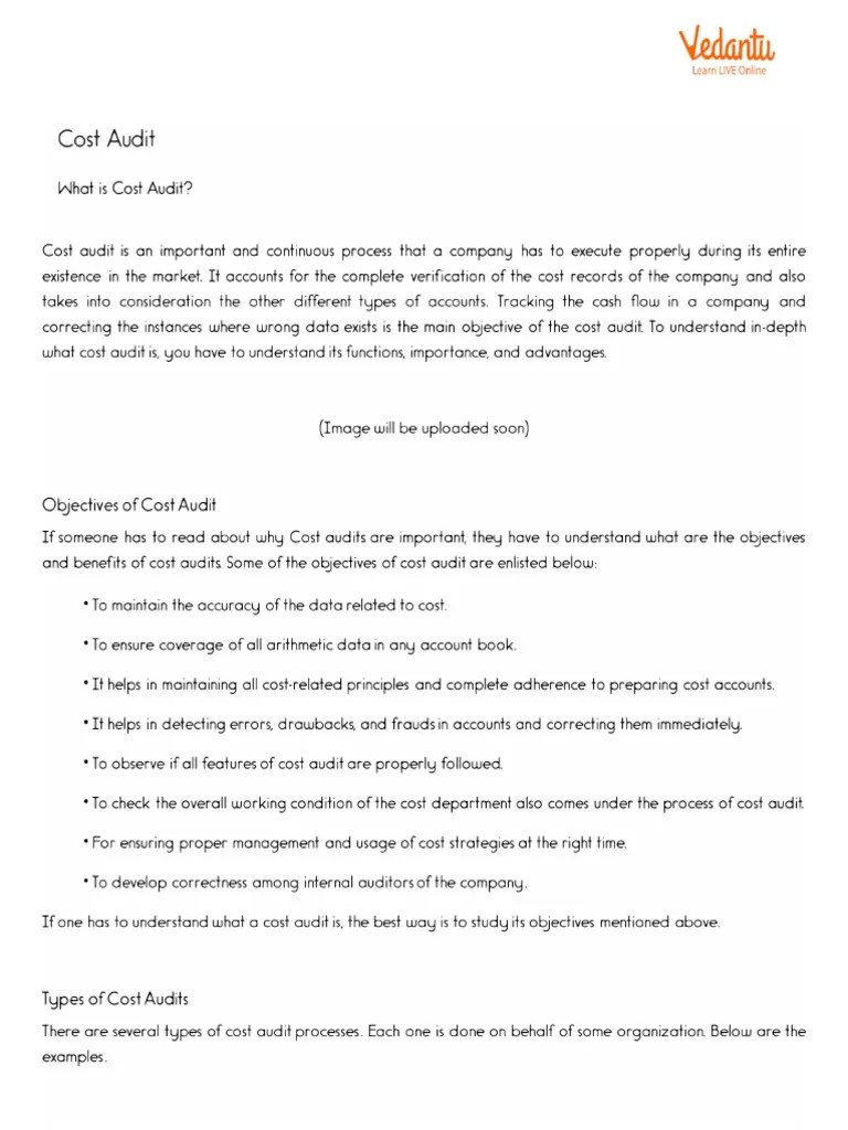 Cost Audit PDF