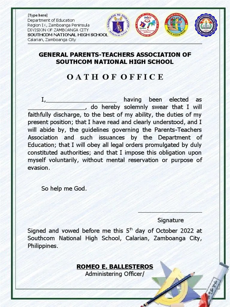 Oath of Office PDF