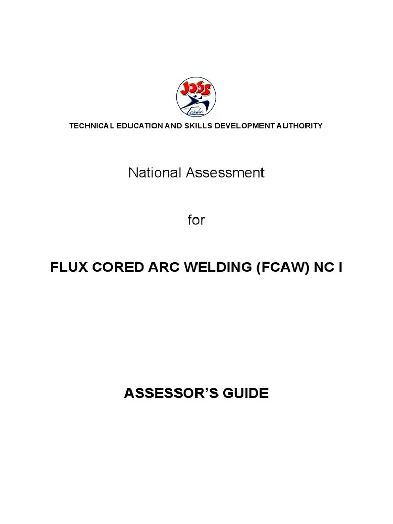 Assessor's Guide PDF Welding Construction