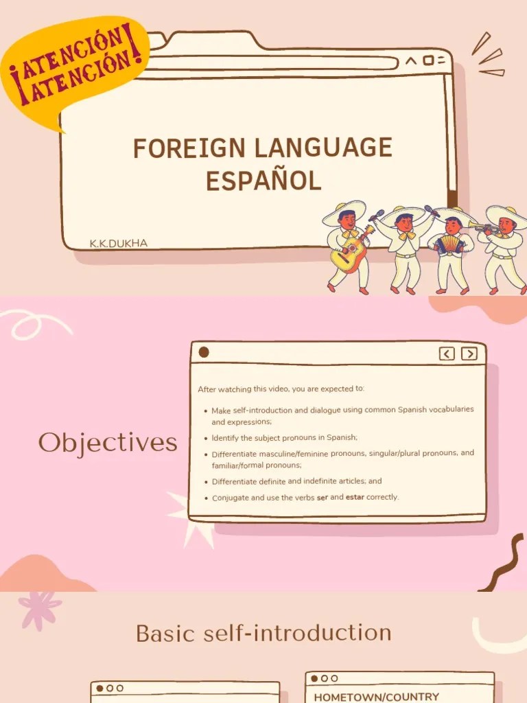 Foreign Language PDF Grammatical Gender Grammatical Number