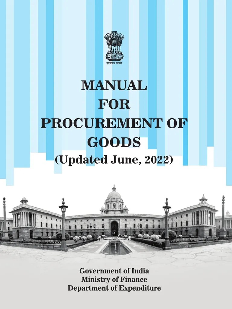 Manual For Procurement of Goods 1 PDF Procurement Request For Proposal