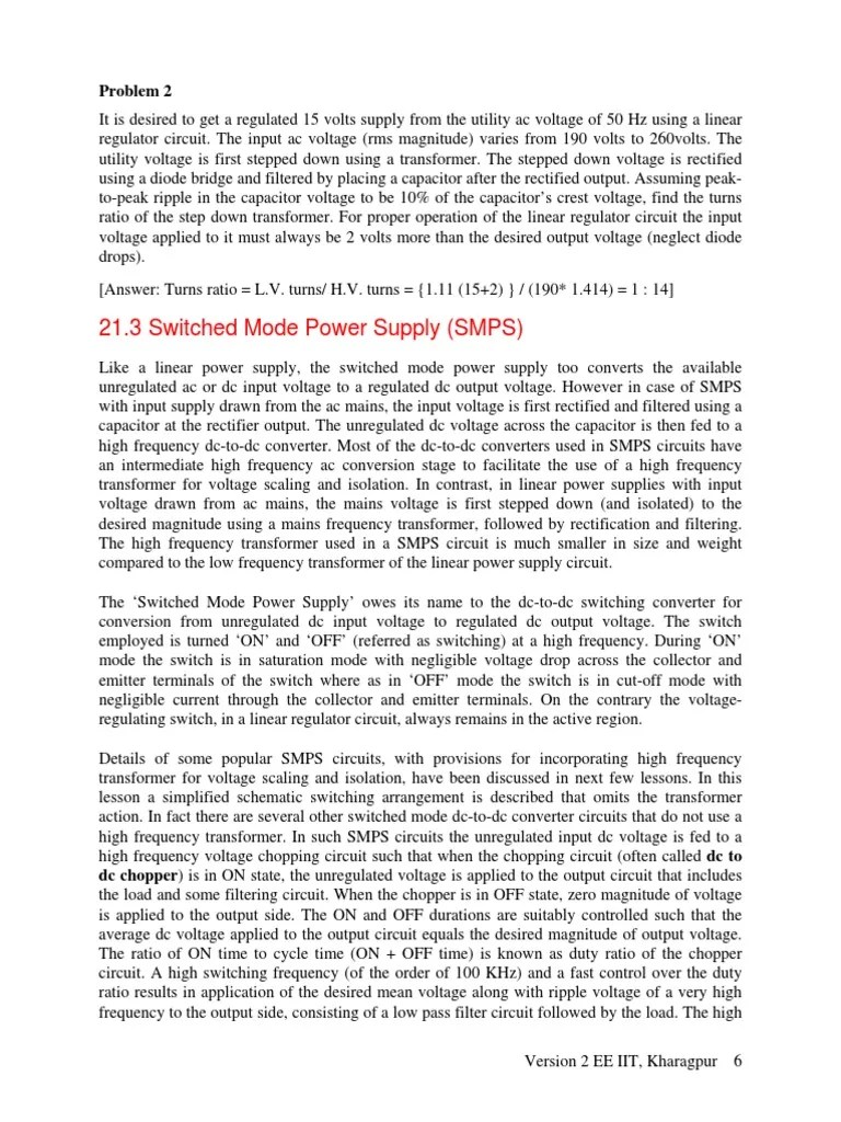 6 L21 (DP) (Pe) ( (Ee) Nptel) PDF Rectifier Power Supply