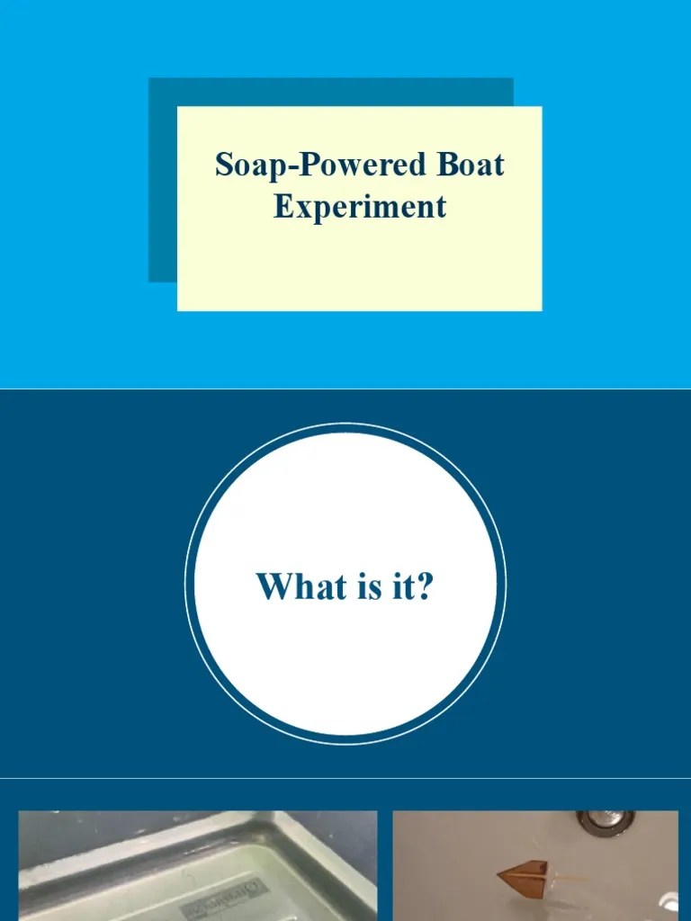 SoapPowered Boat Experiment PDF