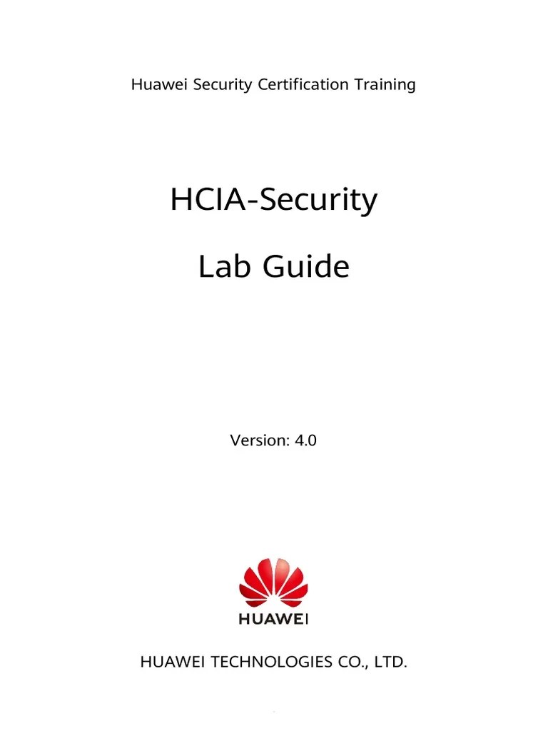 HCIASecurity V4.0 Lab Guide PDF Command Line Interface Computer