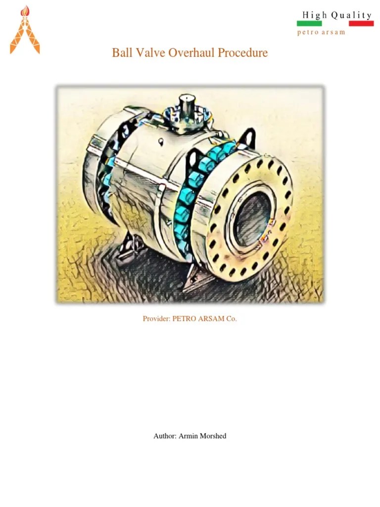 Ball Valve Overhaul Procedure PDF Valve Construction