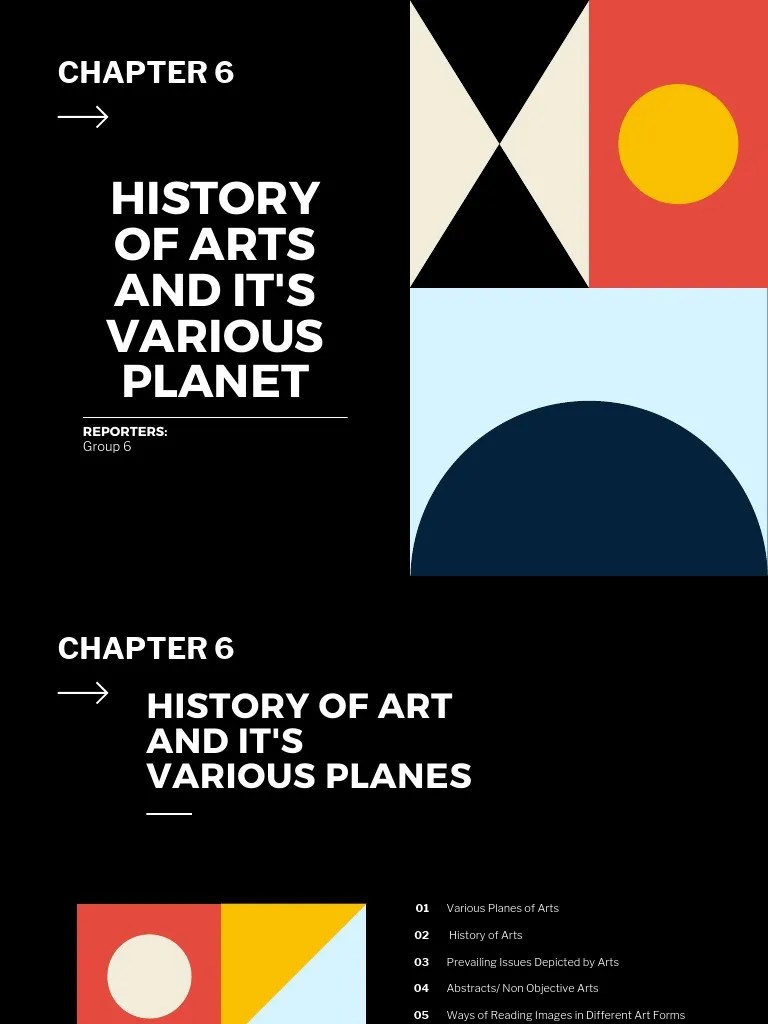History of Arts and It's Various PDF Plane (Geometry