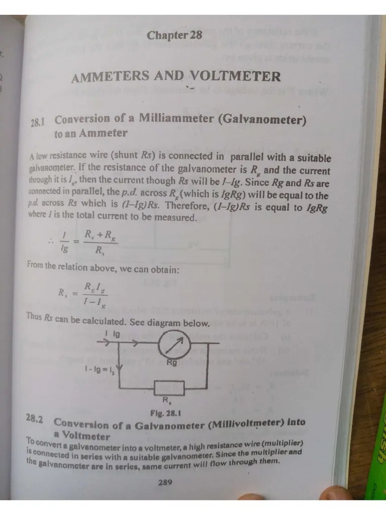 Ammeter and Voltmeter PDF