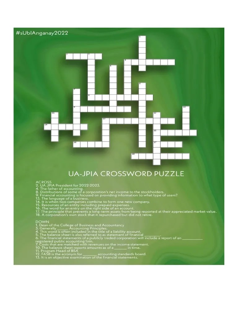 Crossword Puzzle PDF