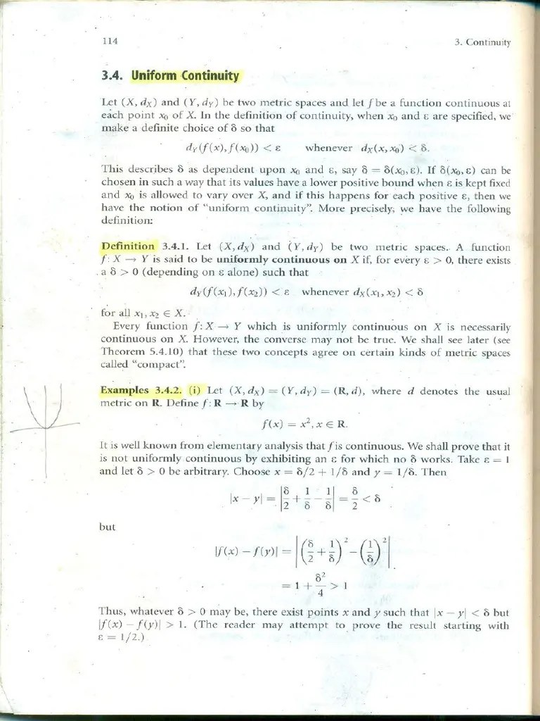 Uniform Continuity PDF