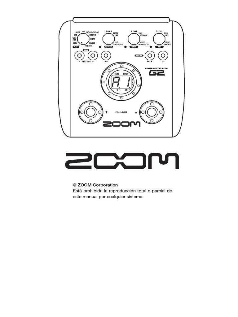 Manual Zoom G2 PDF Ritmo Sonido